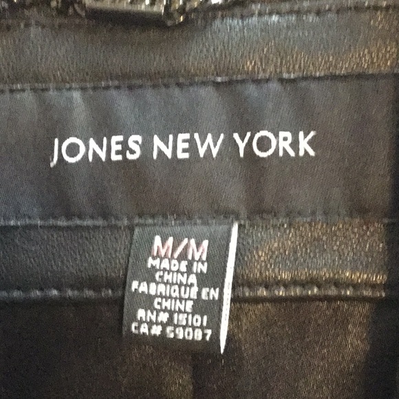 JONES NY WOMENS FALL LIGHTWEIGHT LEATHER COAT - Picture 13 of 16